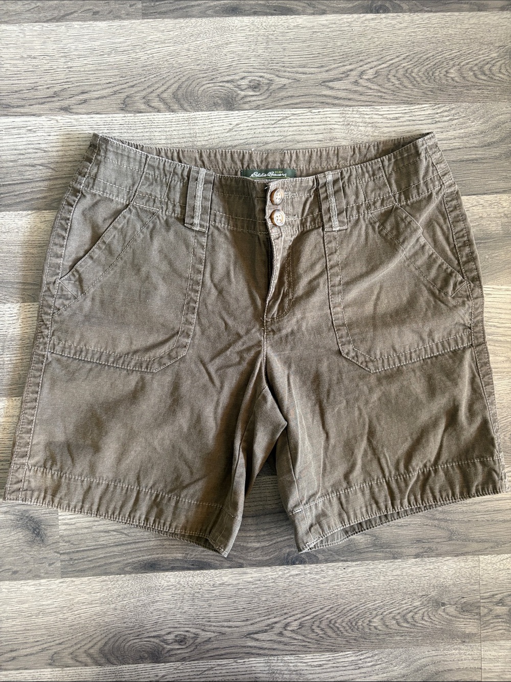 100% cotton Eddie Bauer Brown Cotton CasualStyle Shorts